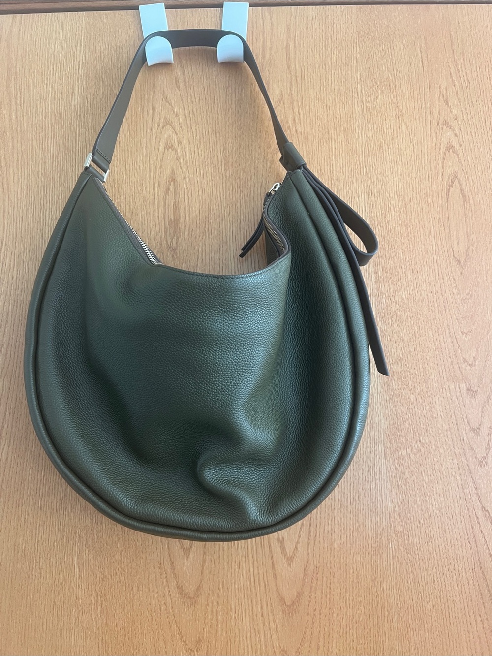 kate spade Dark Olive Green Pebbled Leather Shoulder Bag - Picture 3 of 4
